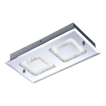 LEUCHTEN DIREKT is JUST LIGHT LED stropní svítidlo, chrom, 2-ramenné, sklo 4000K LD 11571-17