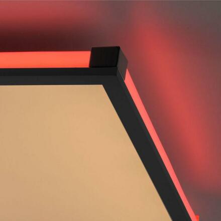 LEUCHTEN DIREKT is JUST LIGHT LED stropní svítidlo, černá, stmívatelné, dálkový ovladač, paměť 2700-5000K