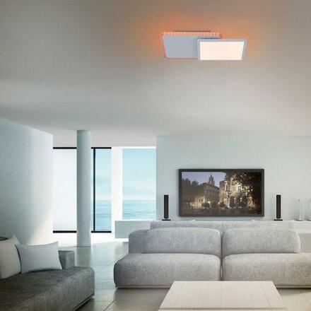 LEUCHTEN DIREKT is JUST LIGHT LED stropní svítidlo, bílé, stmívatelné, dálkový ovladač, paměť 2700-5000K