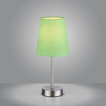 LEUCHTEN DIREKT is JUST LIGHT Stolní lampa, zelená, 1x E14, stínidlo, šňůrový vypínač