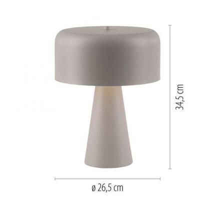 JUST LIGHT Kolekce Schöner Wohnen stolní lampa PENTO, písková barva, 1,5 m dlouhý kabel