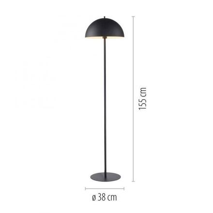 JUST LIGHT Kolekce Schöner Wohnen stojací svítidlo ALI, černé, nožní vypínač