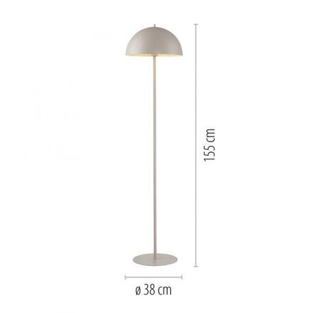 JUST LIGHT Kolekce Schöner Wohnen stojací svítidlo ALI, písková barva, nožní vypínač