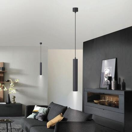 JUST LIGHT Kolekce Schöner Wohnen závěsné svítidlo DANTE, černá, jednoramenné