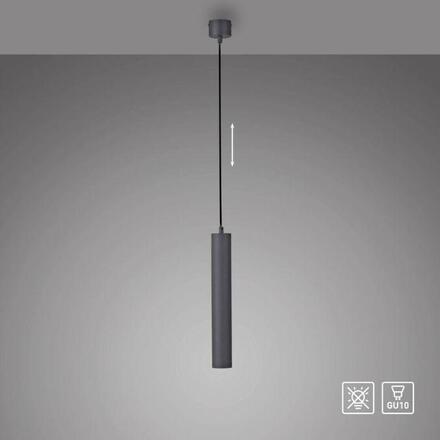 JUST LIGHT Kolekce Schöner Wohnen závěsné svítidlo DANTE, černá, jednoramenné