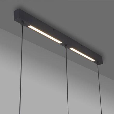 JUST LIGHT Kolekce Schöner Wohnen závěsné svítidlo DANTE, černé, 3-ramenné, ovládání vypínačem 3000K