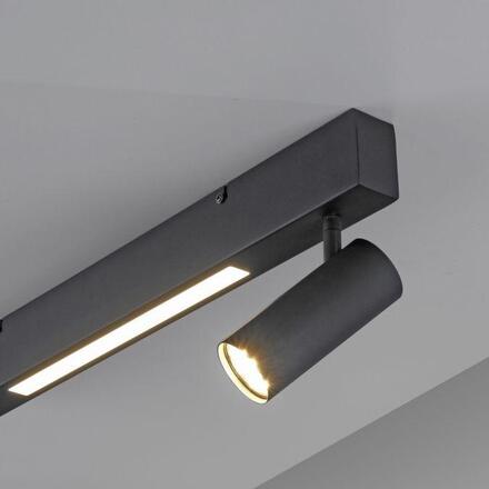 JUST LIGHT Kolekce Schöner Wohnen stropní svítidlo DANTE, černá, 2-ramenné, ovládání vypínačem, paměťová funkce 3000K