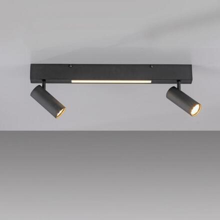 JUST LIGHT Kolekce Schöner Wohnen stropní svítidlo DANTE, černá, 2-ramenné, ovládání vypínačem, paměťová funkce 3000K