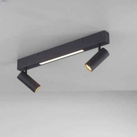 JUST LIGHT Kolekce Schöner Wohnen stropní svítidlo DANTE, černá, 2-ramenné, ovládání vypínačem, paměťová funkce 3000K
