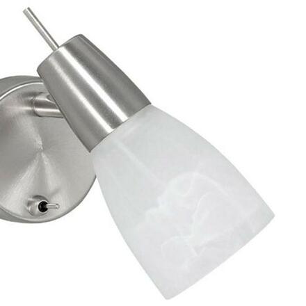 LEUCHTEN DIREKT is JUST LIGHT LED nástěnné svítidlo, nastavitelné, sklo, ocel 3000K LD 11861-55