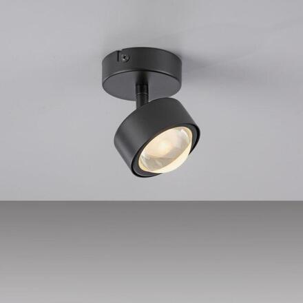 JUST LIGHT Kolekce Schöner Wohnen stropní svítidlo bodové svítidlo KULU, černá, 1-ramenné, nastavitelné a otočné 3000K