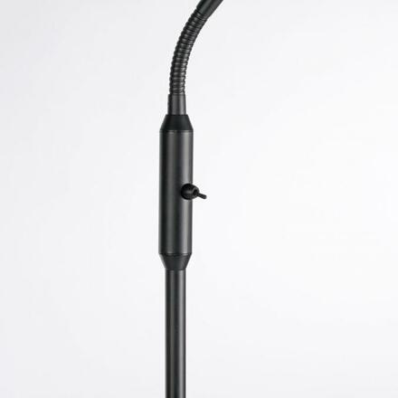 JUST LIGHT LED stojací svítidlo černé, vypínač, flexibilní nastavitelné, do obývacího pokoje 3000K