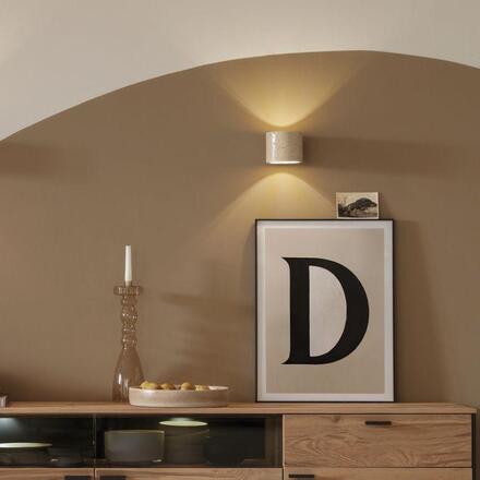 JUST LIGHT Kolekce Schöner Wohnen nástěnné svítidlo TRAVENTA šedé, vyměnitelná žárovka