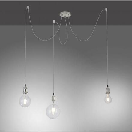 LEUCHTEN DIRECT Závěsné svítidlo, ocel, 3-ramenné, moderní retro LD 13571-55