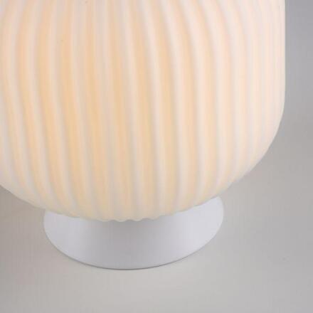 JUST LIGHT Kolekce Schöner Wohnen stolní lampa NAMI, bílá, E27, vhodné pro LED žárovky