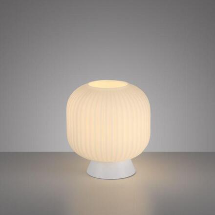 JUST LIGHT Kolekce Schöner Wohnen stolní lampa NAMI, bílá, E27, vhodné pro LED žárovky