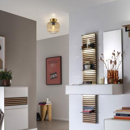 JUST LIGHT Kolekce Schöner Wohnen stropní svítidlo NAMI, jantar, E27 vhodné pro LED žárovky