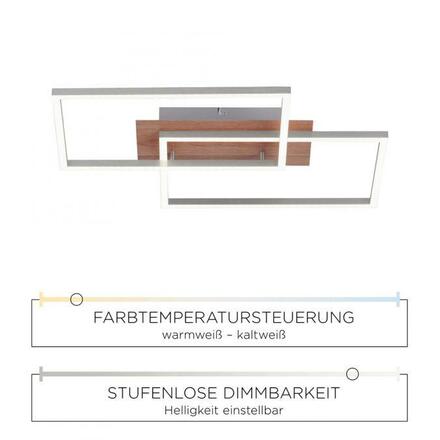 LEUCHTEN DIREKT is JUST LIGHT IVEN LED stropní svítidlo IVEN 2x LED 15W 2700-5000K 1700lm dálkové ovládání LD 14018-78