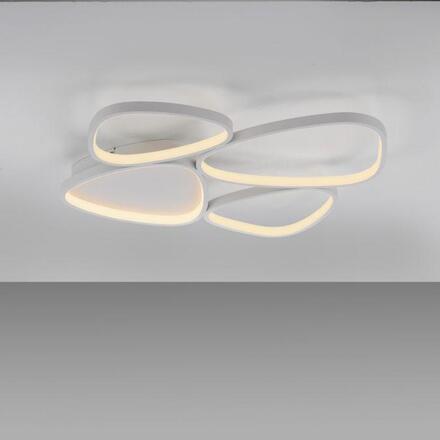 JUST LIGHT Kolekce Schöner Wohnen LED stropní svítidlo PEBBLES, bílé, stmívatelné, krokově stmívatelné 3000K
