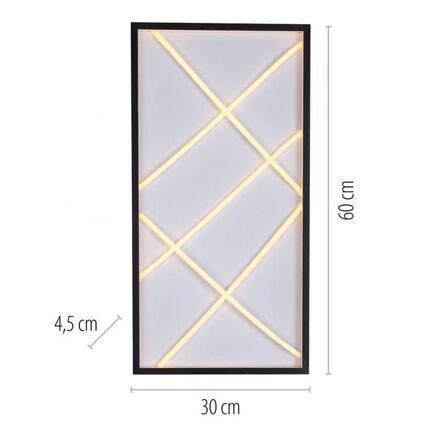 JUST LIGHT LED stropní svítidlo MIKADO, černé, hranaté, stmívatelné, paměťová funkce, SimplyDim 3000K