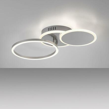 LEUCHTEN DIREKT is JUST LIGHT LED stropní svítidlo stříbrná kruhové jednoduché teplé bílé světlo 3000K LD 14116-55