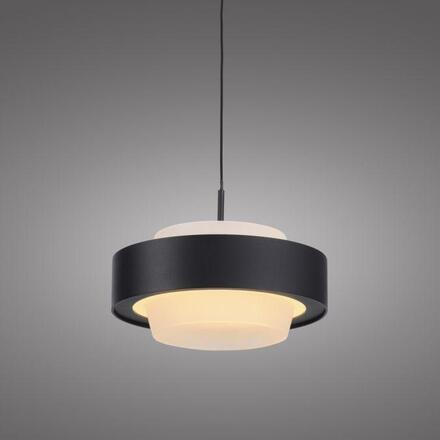 JUST LIGHT Kolekce Schöner Wohnen LED závěsné svítidlo Elmo, černé Comfort Lift 3000K
