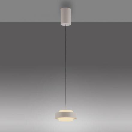JUST LIGHT Kolekce Schöner Wohnen LED závěsné svítidlo Elmo, písková barva Comfort Lift 3000K