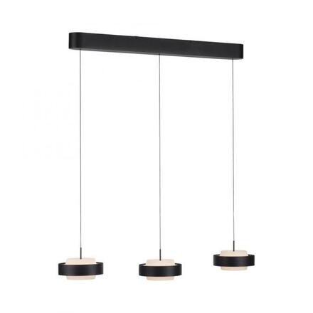 JUST LIGHT Kolekce Schöner Wohnen, LED závěsné svítidlo ELMO černé 3000K