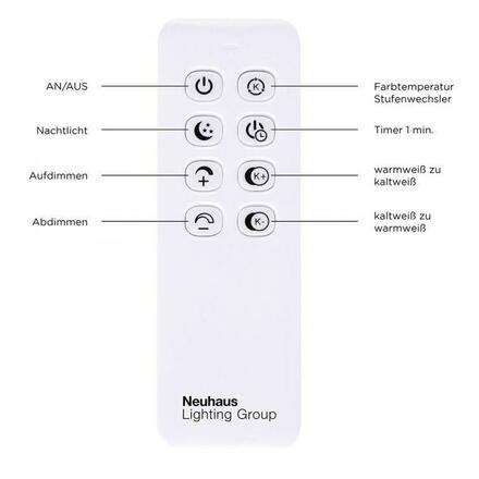 LEUCHTEN DIREKT is JUST LIGHT LED stropní svítidlo v černé barvě s nastavitelnou teplotou barvy a dálkovým ovladačem 2700-5000K