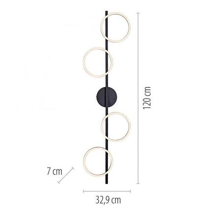 JUST LIGHT Kolekce Schöner Wohnen LED stropní svítidlo MINI RITUS, černá, stmívatelné, krokově stmívatelné 3000K