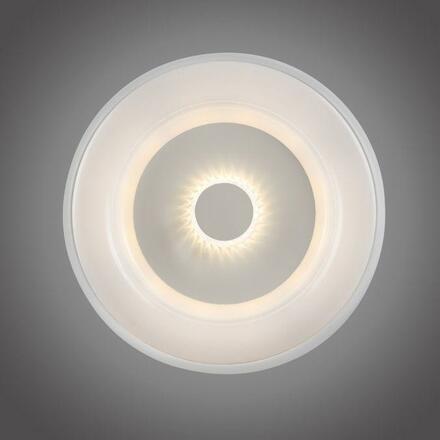 JUST LIGHT LED stropní svítidlo bílé s křišťálovým efektem, dálkové ovládání, Tuya, stmívatelné s aplikací RGB/2700-5000K