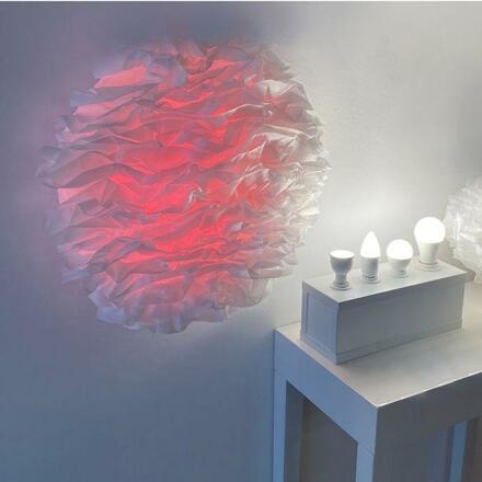 LEUCHTEN DIREKT is JUST LIGHT LED stropní svítidlo, Naomi, látkové stínidlo, bílé, CCT, pr.49cm MEDION RGB+2700-5000K