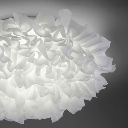 LEUCHTEN DIREKT is JUST LIGHT LED stropní svítidlo, Naomi, látkové stínidlo, bílé, CCT, pr.49cm MEDION RGB+2700-5000K