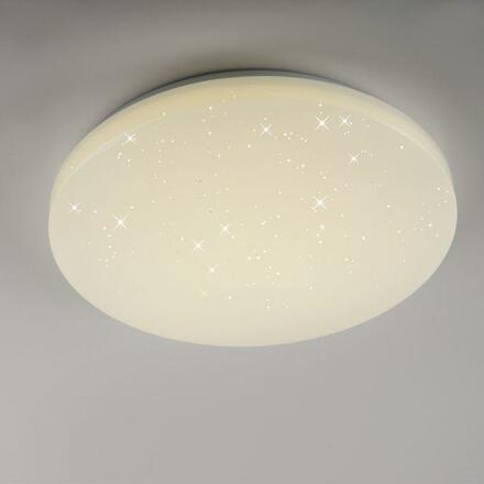 JUST LIGHT LED stropní svítidlo bílé hvězdné nebe kruhové průměr 26cm do ložnice 4000K