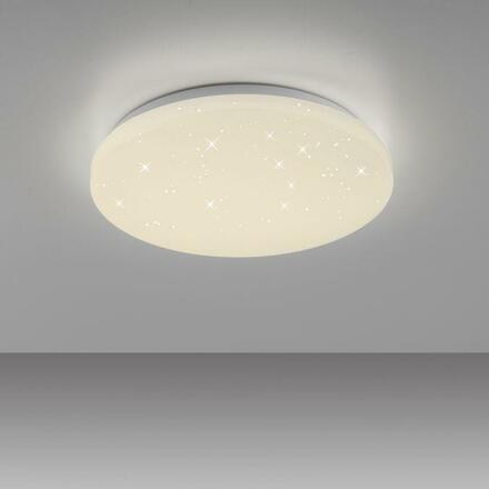 JUST LIGHT LED stropní svítidlo bílé hvězdné nebe kruhové průměr 26cm do ložnice 4000K