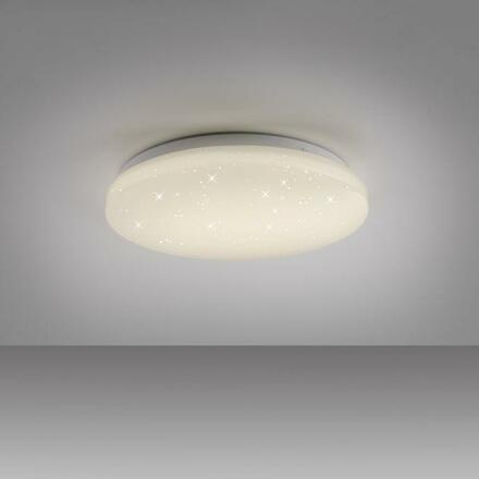 JUST LIGHT LED stropní svítidlo bílé hvězdné nebe kruhové průměr 26cm do ložnice 4000K