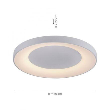 LEUCHTEN DIREKT is JUST LIGHT LED stropní svítidlo, bílá, stmívatelné, CCT, paměťová funkce 2700-5000K