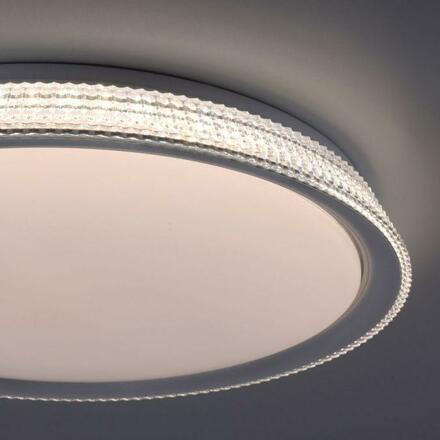 LEUCHTEN DIREKT is JUST LIGHT LED stropní svítidlo, stříbrná, kruhové, stmívatelné, teplá bílá, 3000K krokově stmívatelné 3000K