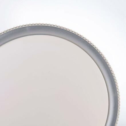 LEUCHTEN DIREKT is JUST LIGHT LED stropní svítidlo, stříbrná, kruhové, stmívatelné, teplá bílá, 3000K krokově stmívatelné 3000K