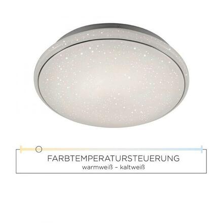 LEUCHTEN DIREKT is JUST LIGHT LED stropní svítidlo bílé hvězdné nebe, kruhové 2700-5000K LD 14364-16