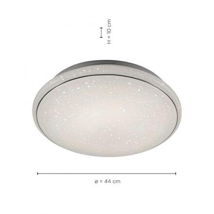 LEUCHTEN DIREKT is JUST LIGHT LED stropní svítidlo bílé hvězdné nebe, kruhové 2700-5000K LD 14364-16