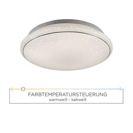 LEUCHTEN DIREKT is JUST LIGHT LED stropní svítidlo bílé, hvězdné nebe 2700-5000K LD 14366-16