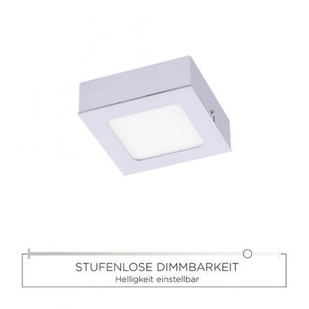 LEUCHTEN DIREKT is JUST LIGHT LED vestavné a přisazené svítidlo, stříbrná 3000K LD 14390-21