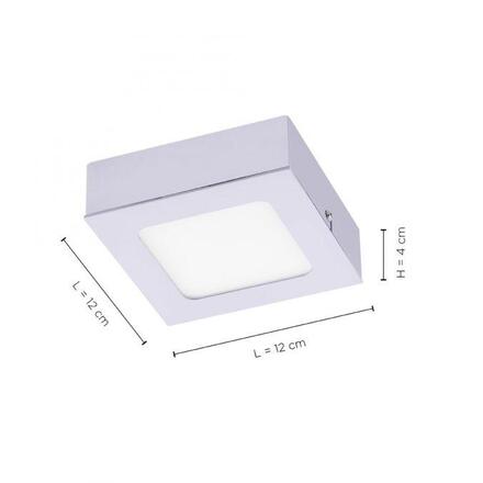 LEUCHTEN DIREKT is JUST LIGHT LED vestavné a přisazené svítidlo, stříbrná 3000K LD 14390-21