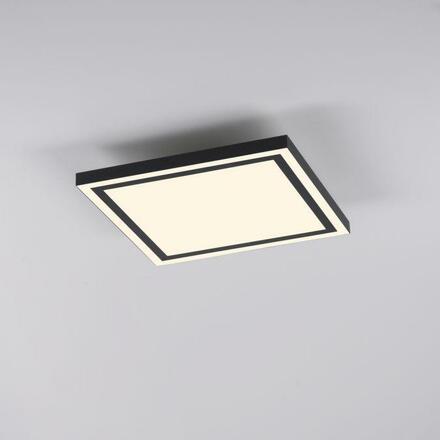 JUST LIGHT LED stropní svítidlo 30x30cm, černá, dálkové ovládání, stmívatelné, CCT ovládané přes aplikaci Tuya 2700-5000K