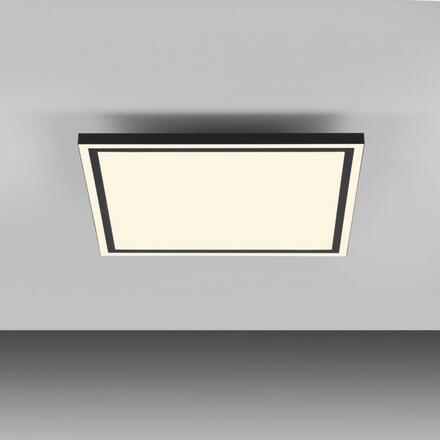 JUST LIGHT LED stropní svítidlo 45x45cm, černá, dálkové ovládání, CCT, ovládané přes aplikaci Tuya stmívatelné 2700-5000K
