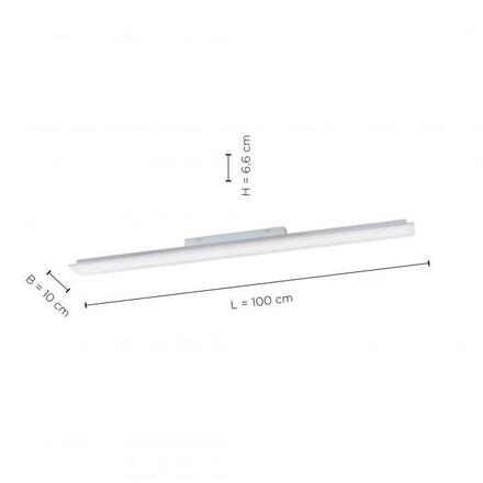 LEUCHTEN DIRECT LED stropní svítidlo, panel, jednoduché, 100x10 cm 4000K LD 14472-16