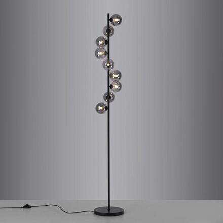 JUST LIGHT Kolekce Schöner Wohnen LED stojací svítidlo Dubai černé 9-ramenné 3000K