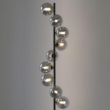 JUST LIGHT Kolekce Schöner Wohnen LED stojací svítidlo Dubai černé 9-ramenné 3000K