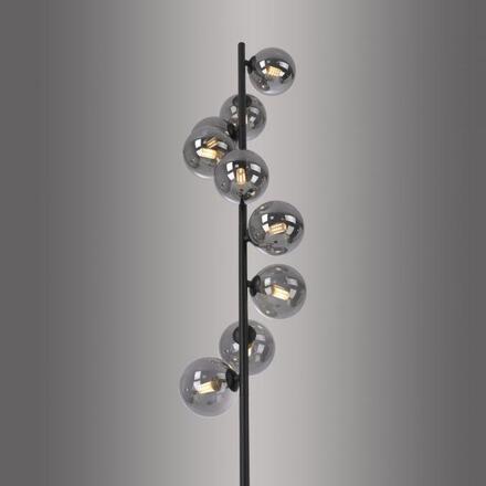 JUST LIGHT Kolekce Schöner Wohnen LED stojací svítidlo Dubai černé 9-ramenné 3000K